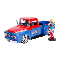 DC Comics Bombshells - Supergirl 1956 Ford F100 1:24 Scale Hollywood Rides Diecast Vehicle