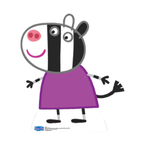 Peppa Pig - Zoe Zebra Cardboard Cutout