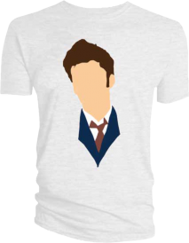 Doctor Who - David Tennant Vector Head T-Shirt L