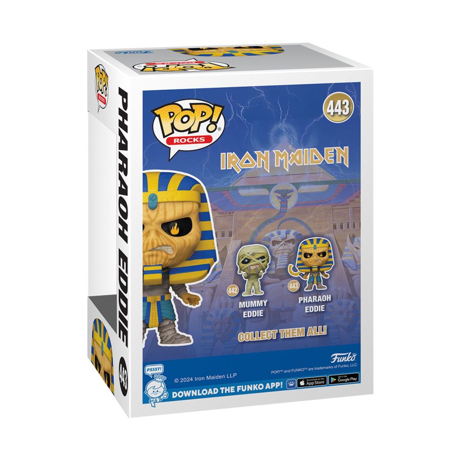 Iron Maiden Pharoah 50th Anniversary Pop! Vinyl Ikon Collectables