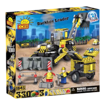 Action Town - Construction Backhoe Loader Construction Set (330 Piece Kit)