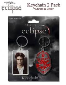 The Twilight Saga: Eclipse - Keychain 2-Pack Edward & Crest