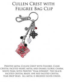 The Twilight Saga: Eclipse - KeyRing/Bag Clip Cullen Crest with Filigr