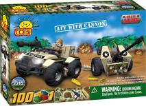 Small Army - 100 Piece ATV with Cannon Military Vehicle Construction Set