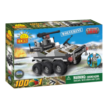 Small Army - 100 Piece Wolverine Military Vehicle Construction Set
