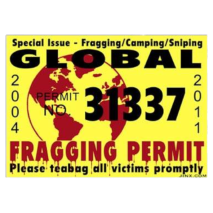 J!nx - Fragging Permit Sticker