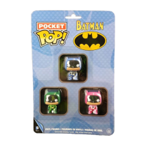 Batman (comics) - Pink, Green & Blue US Exclusive Pocket Pop! 3 Pack