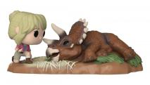 Jurassic Park - Dr. Sattler with Triceratops US Exclusive Pop! Moment [RS]