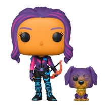 Marvel Comics - Kate Bishop & Lucky the Pizza Dog Black Light US Exclusive Pop! Vinyl [RS]