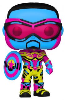 The Falcon and the Winter Soldier - Cap America Black Light US Exclusive Pop! Vinyl [RS]