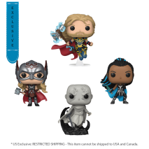 Thor 4: Love and Thunder - Thor, Mighty Thor, Valkyrie & Gorr US Exclusive Pop! 4-Pack [RS]