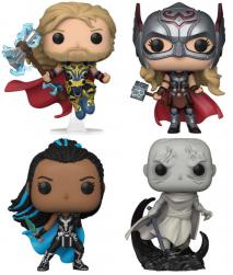 Thor 4: Love and Thunder - Thor, Mighty Thor, Valkyrie & Gorr US Exclusive Pop! 4-Pack [RS]
