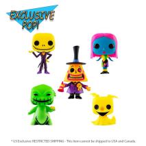 The Nightmare Before Christmas - Black Light US Exclusive Pop! 5-Pack [RS]