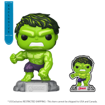 Avengers 60th - Hulk (Comic) with Pin US Exclusive Pop! Vinyl [RS]