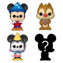 Disney - Sorcerer Mickey & Friends Bitty Pop! 4-Pack