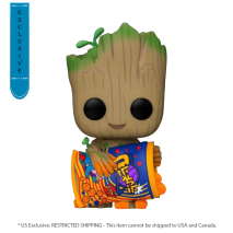 I Am Groot (TV) - Groot with Cheese Puffs Flocked US Exclusive Pop!Vinyl [RS]