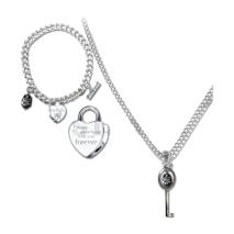 Twilight - Jewellery Heart & Key Necklace/Bracelet