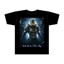 Halo 4 - Wake Up John Black Male T-Shirt XL