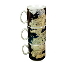 A Game of Thrones - Stacked Westeros Map Mug Set