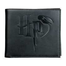 Harry Potter - Logo Embossed Black Wallet
