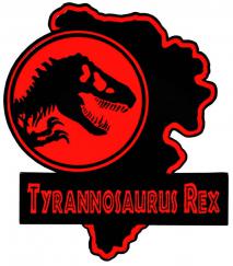 Jurassic Park - Tyrannosaurs Rex Map Enamel Pin