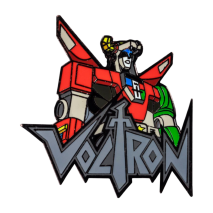 Voltron - Voltron Bust with Logo Enamel Pin