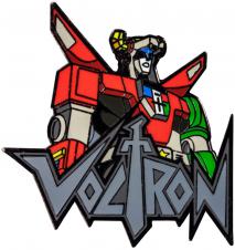 Voltron - Voltron Bust with Logo Enamel Pin