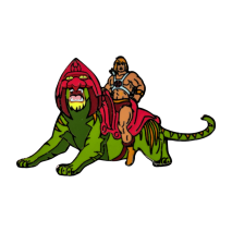 Masters of the Universe - He-man on Battle Cat Enamel Pin