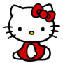 Hello Kitty - #3 Sitting Dress Pin