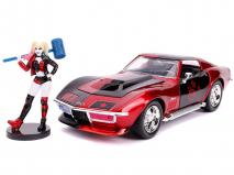 Harley Quinn (comics) - Harley Quinn & 1969 Corvette Stingray 1:24 Scale Hollywood Ride