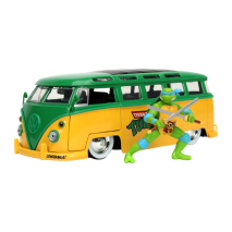 Teenage Mutant Ninja Turtles (TV 1987) - Leonardo & 1962 VolkswagonBus 1:24 Scale Hollywood Ride