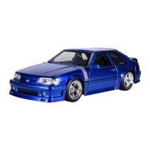 Big Time Muscle - Ford Mustang GT 1989 Blue 1:24 Scale Diecast Vehicle