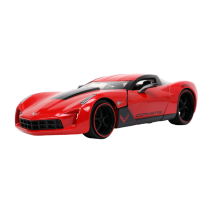Big Time Muscle - Chevy Corvette Sray 2009 Red 1:24 Scale Diecast Vehicle