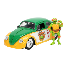 Teenage Mutant Ninja Turtles (TV 1987) - VW Beetle with Michelangelo 1:24 Scale