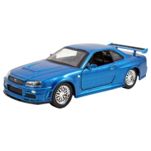 Fast and Furious - 2002 Nissan Skyline GTR R34 Blue 1:32 Scale Hollywood Ride