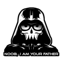 Darth J!nx - Noob, I am your Father Sticker