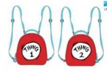 Dr Seuss - Thing 1 & 2 Reversible Backpack