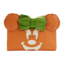 Disney - Minnie Mouse Pumpkin Glow Face Flap Purse