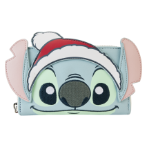 Lilo & Stitch - Stitch Holiday Glitter Zip Around Wallet