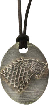 A Game of Thrones - Stark Oval Pendant