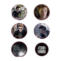 Twilight - Pin Set of 6 Style D Team Edward