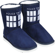 Doctor Who - TARDIS Boot Slipper Ladies Size 8
