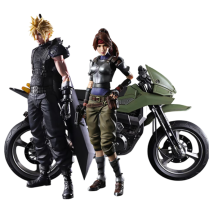 Final Fantasy VII - Jessie, Cloud & Motorcycle Play Arts Action Figure