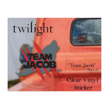 Twilight - Sticker Clear Vinyl Team Jacob