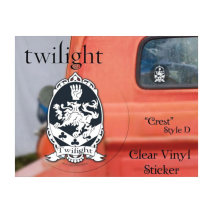 Twilight - Sticker Clear Vinyl Style D Crest