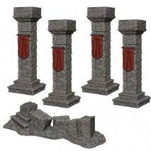 WizKids - Deep Cuts Unpainted Miniatures: Pillars & Banners