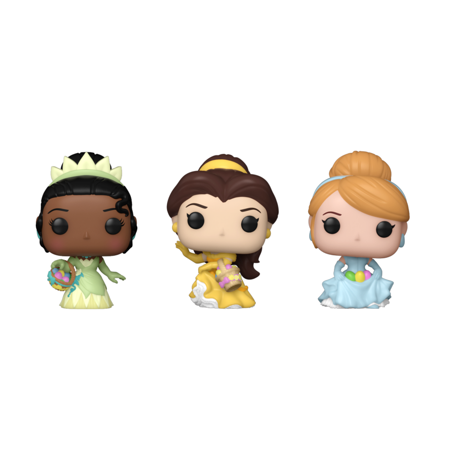 Disney - Cinderella, Belle, Tiana Carrot Pocket Pop! 3-Pack