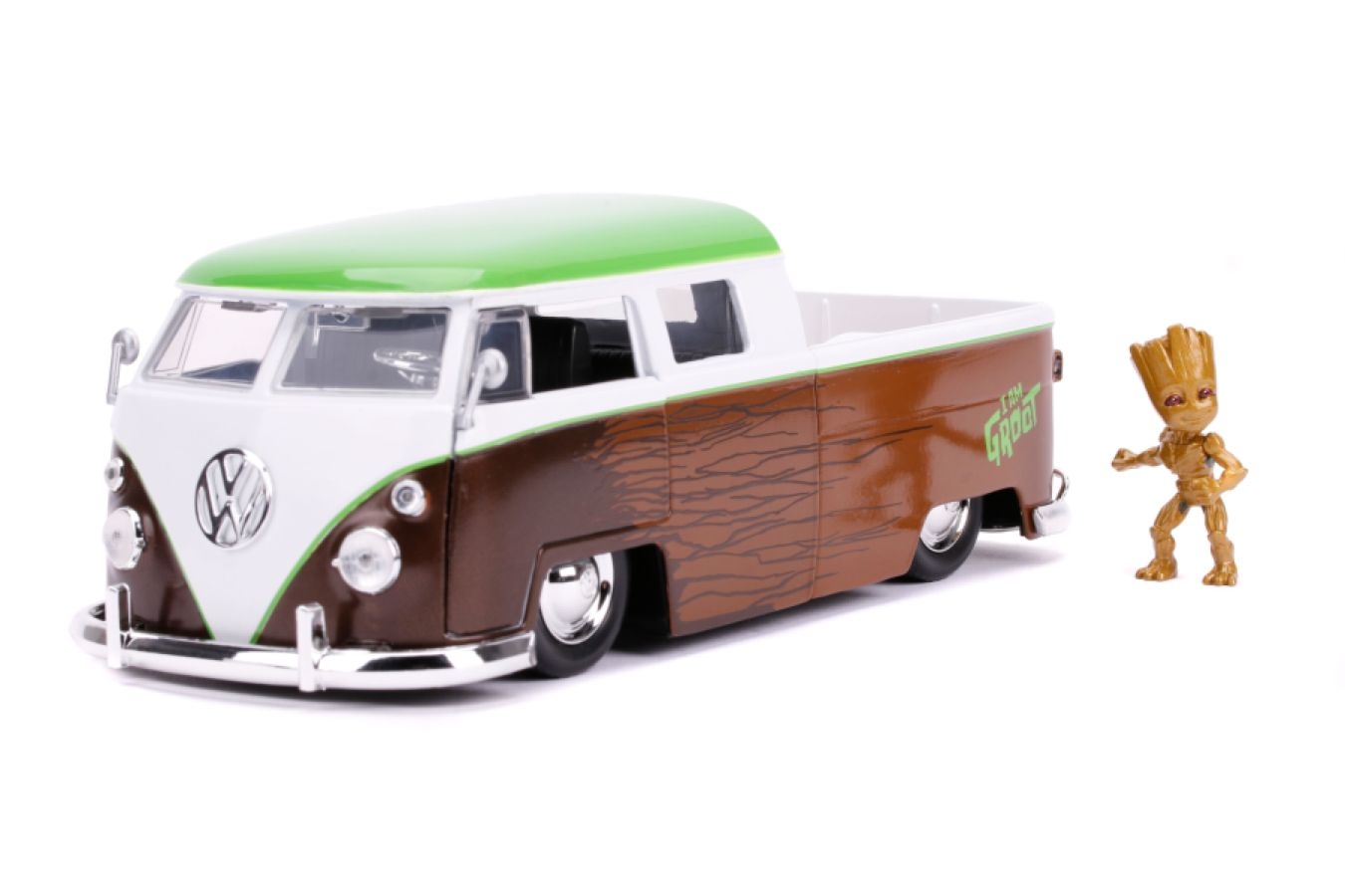 GUARDIANS OF THE GALAXY VOL 2 1962 VW BUS W GROOT 1:24