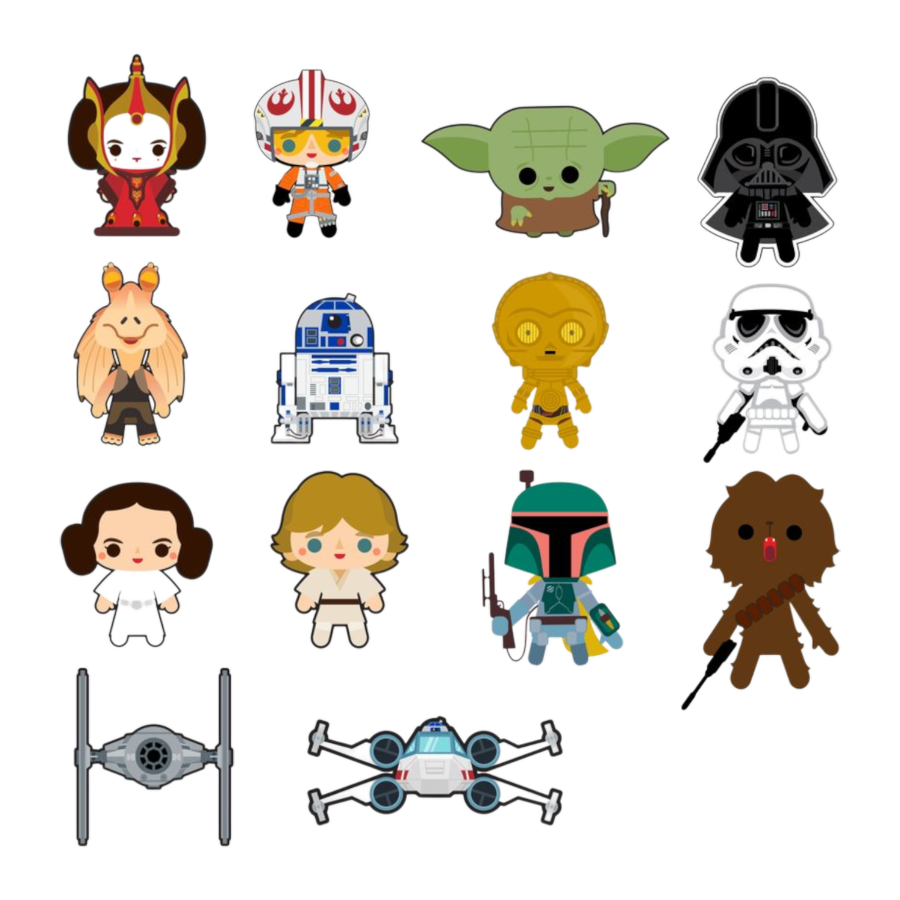 Star Wars - Chibi Patches Assortment (48 assorted pieces)